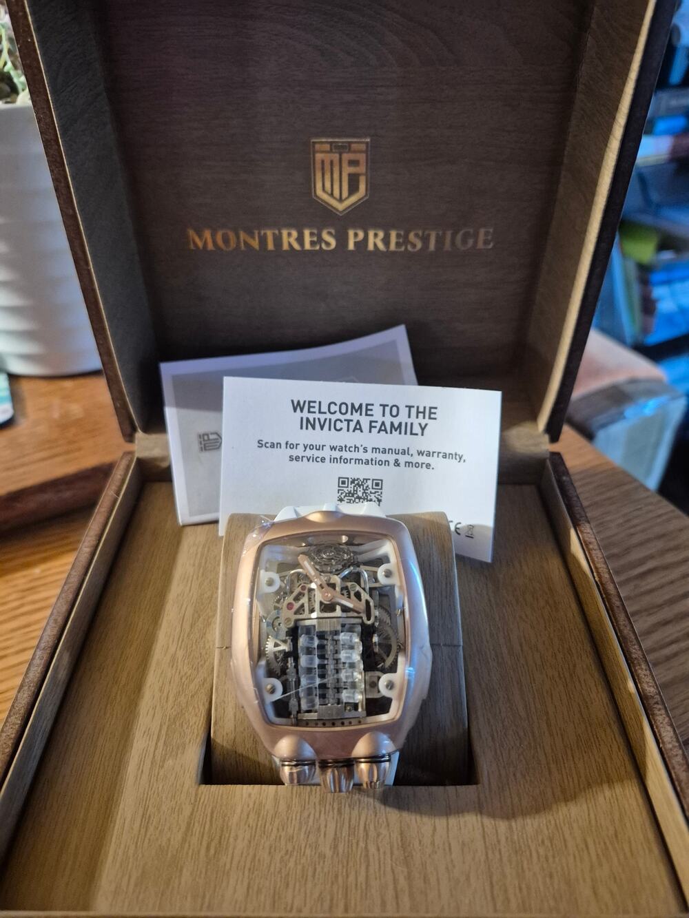 Montres Prestige Skeleton Automatic Watch